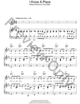 I Know A Place piano sheet music cover